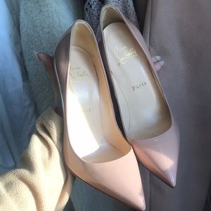 Christian Loubitin Worn Twice Nude Pumps